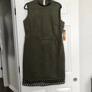 NWT Suede Like Olive Green Dress